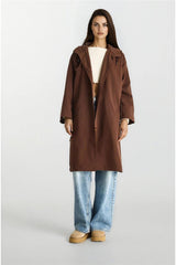 Bitter Brown Women Trench Coat