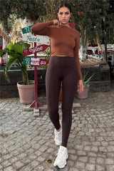 Brown Women Leggings