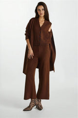 Bitter Brown Women Two-Piece Set