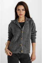 Anthracite Women Cardigan