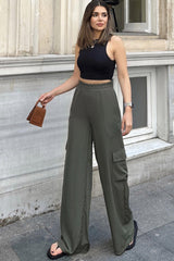 Khaki Women Pants