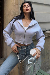 Grey Women Sweatshirt