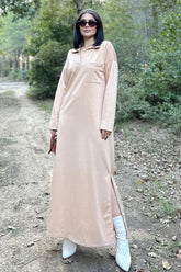 Beige Women Dress