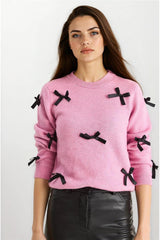 Powder Pink Women Sweater