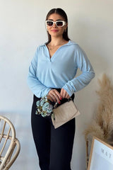 Baby Blue Women Blouse
