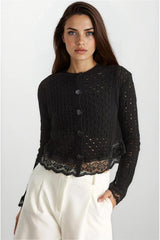 Black Women Cardigan