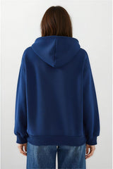 Navy Blue Women Sweatshirt