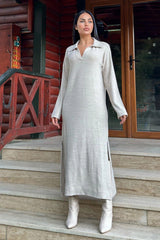 Beige Women Dress