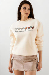 Beige Women Sweatshirt