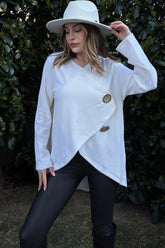 Ecru Women Cardigan