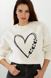 Ecru Women Sweatshirt