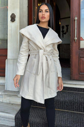 Ecru Women Coat