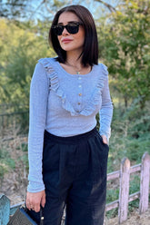 Grey Women Blouse