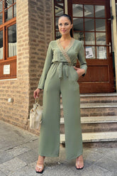 Khaki Women Jumpsuit