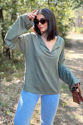 Khaki Women Blouse