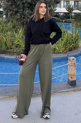 Khaki Women Pants