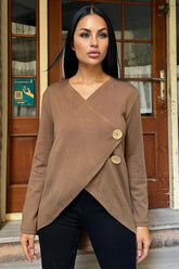 Brown Women Cardigan