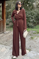 Brown Women Jumpsuit