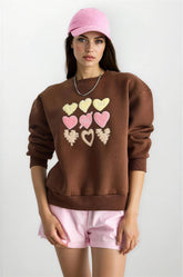 Brown Women Sweatshirt