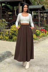 Brown Women Skirt