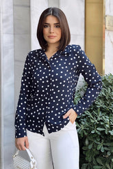Navy Blue Women Shirt