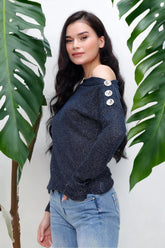 Navy Blue Women Blouse
