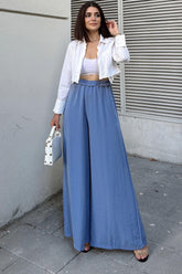 Blue Women Pants