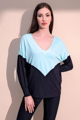 Mint & Navy Women Blouse