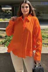 Orange Women Shirt