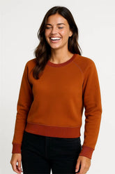 Orange Women Sweatshirt