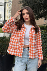 Orange Women Jacket