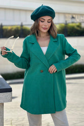 Green Women Coat
