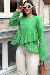 Benetton Green Women Blouse