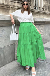 Green Women Skirt
