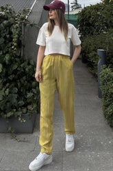 Green Women Pants