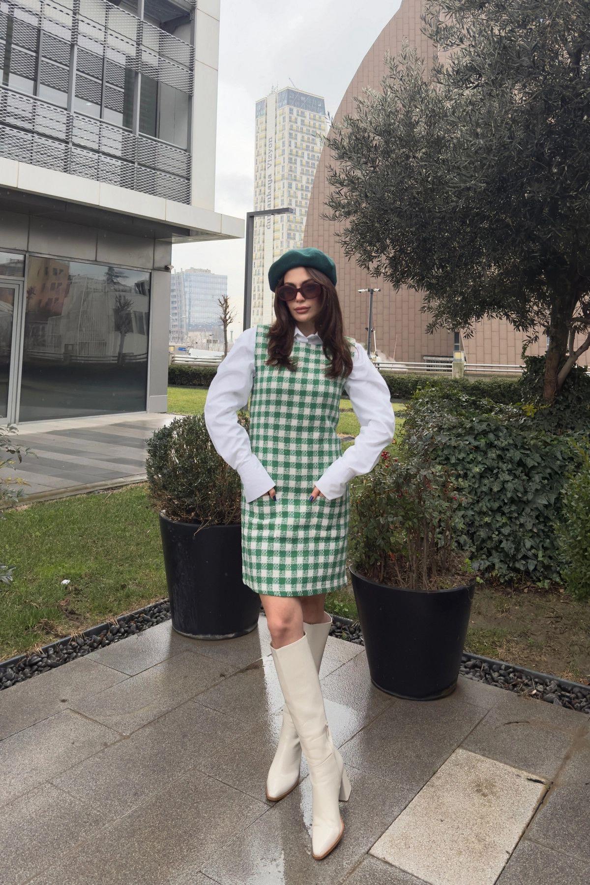 Benetton Green Women Dress