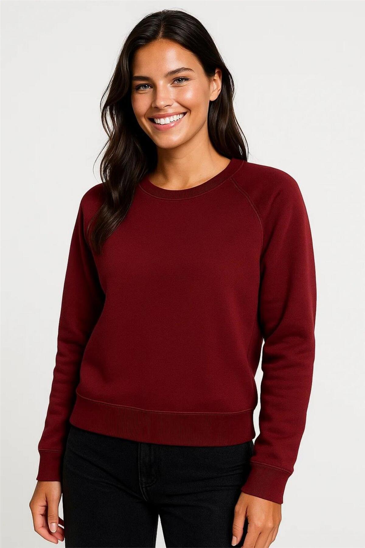 Burgundy Women Sweatshirt
