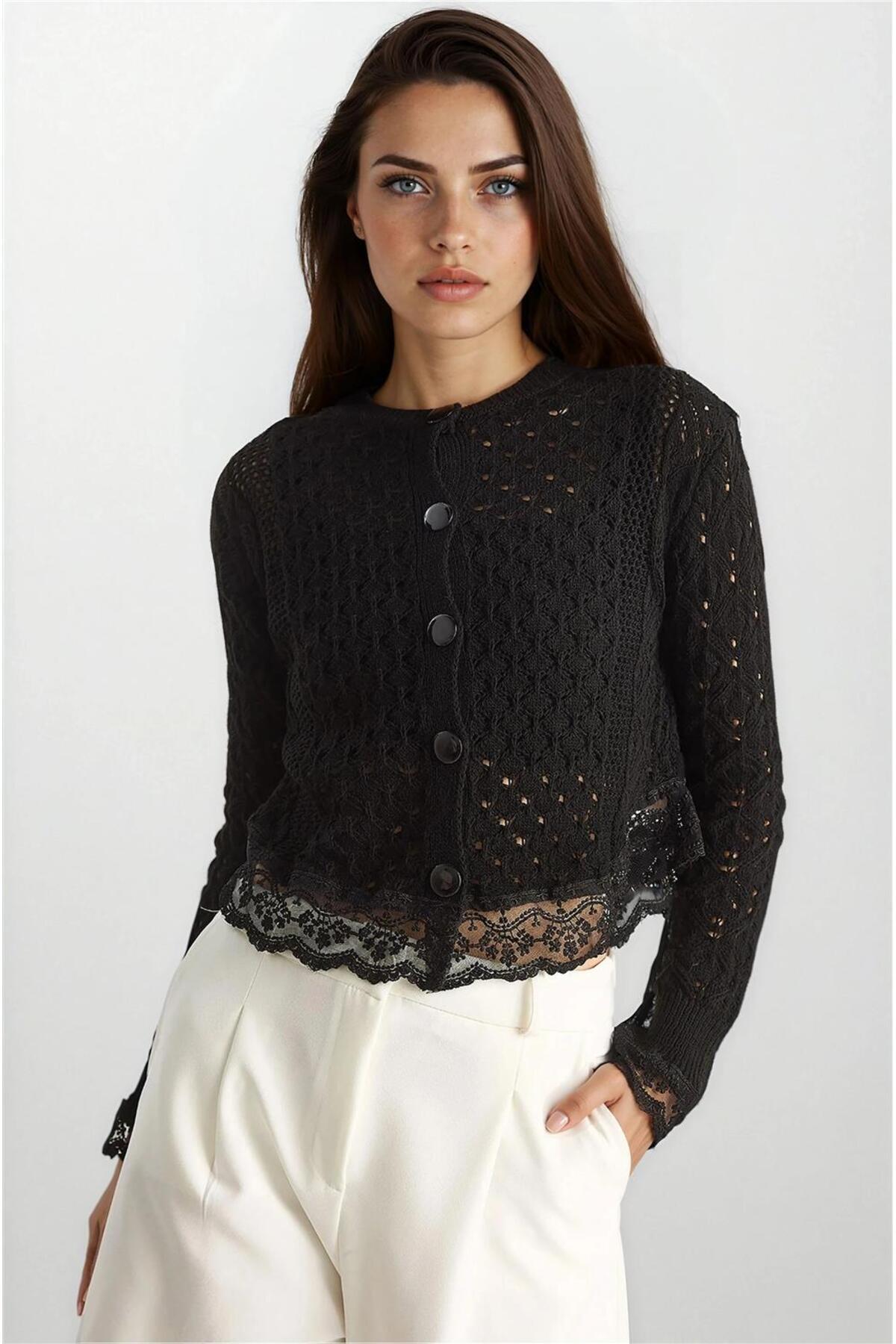 Black Women Cardigan