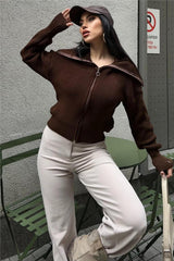 Brown Women Cardigan