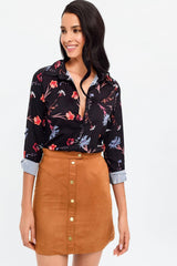 Navy Blue Women Shirt