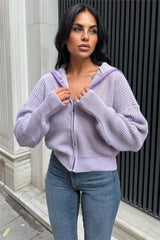 Lilac Women Cardigan