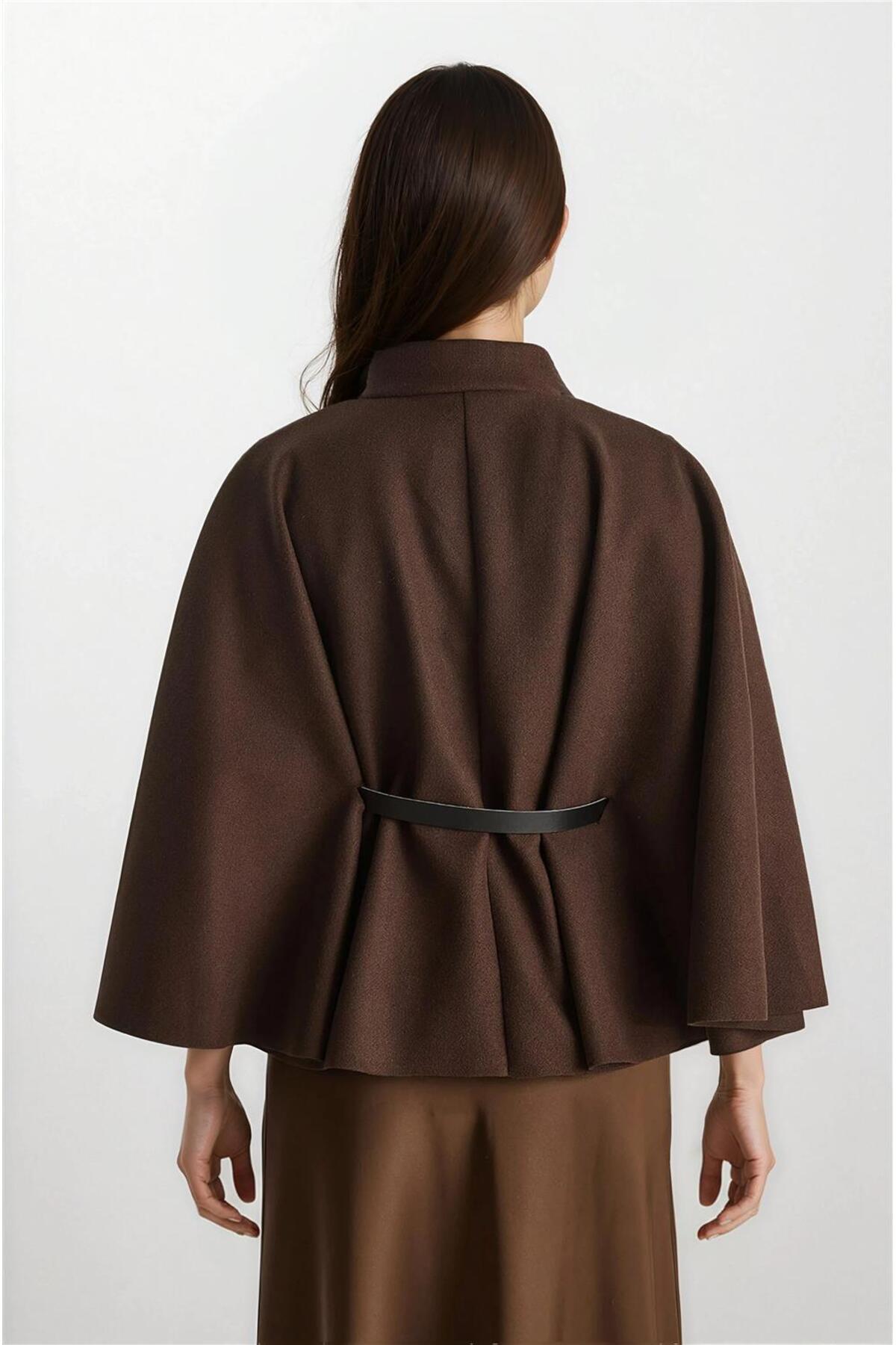 Brown Women Poncho