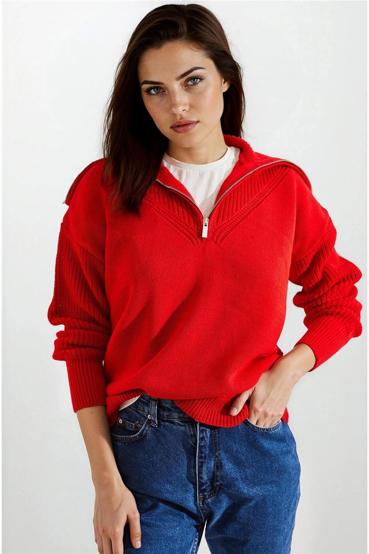 Red Women Sweater