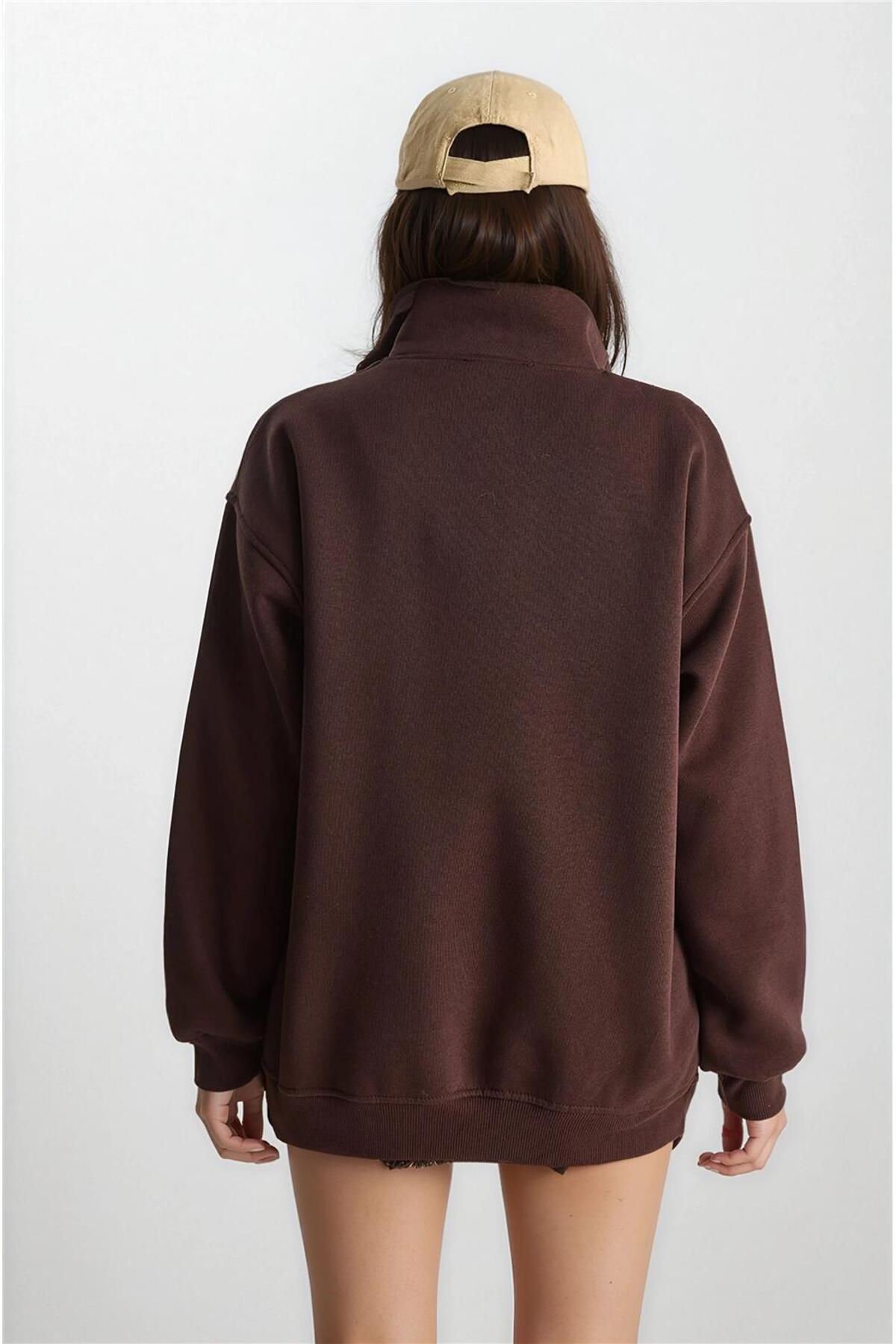 Bitter Brown Women Sweatshirt