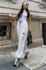 White Women Sweatpants