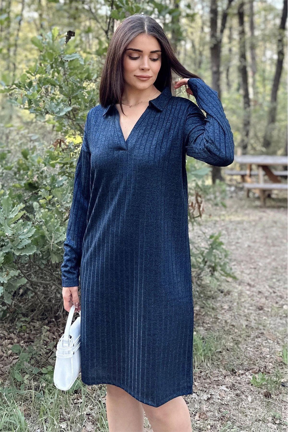 Navy Blue Women Dress