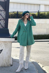 Green Women Coat