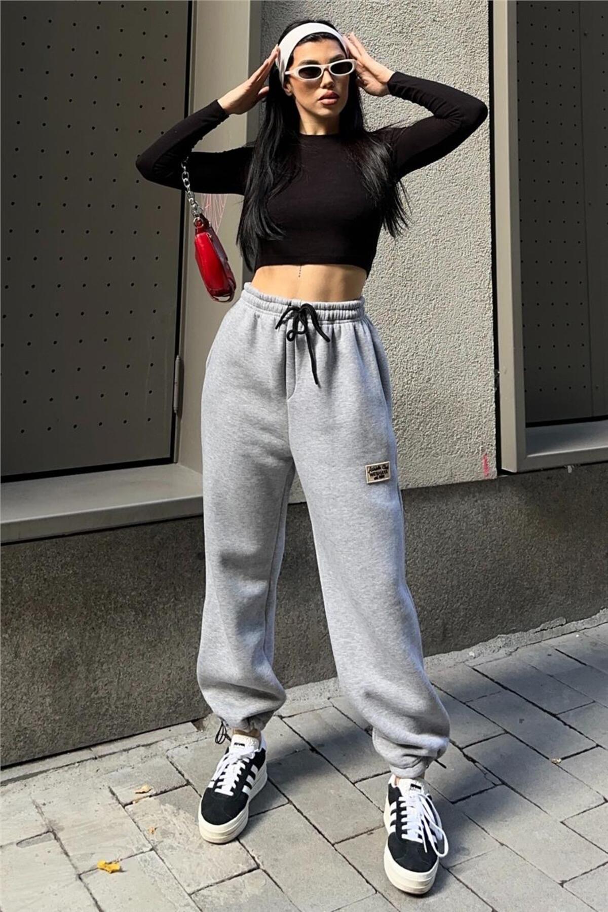 Grey Women Sweatpants
