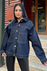 Navy Blue Women Jacket