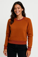 Orange Women Sweatshirt